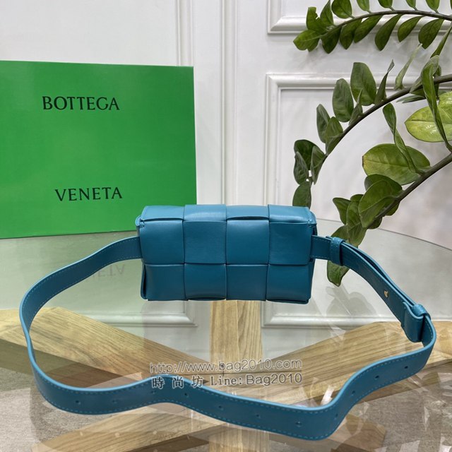 Bottega veneta高端女包 KF0015野鴨綠色 寶緹嘉CAEESTTE腰包 BV經典款手工編織手包腰包胸包斜挎包  gxz1213